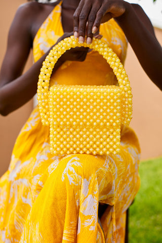 Yellow Sugar Beads Bag