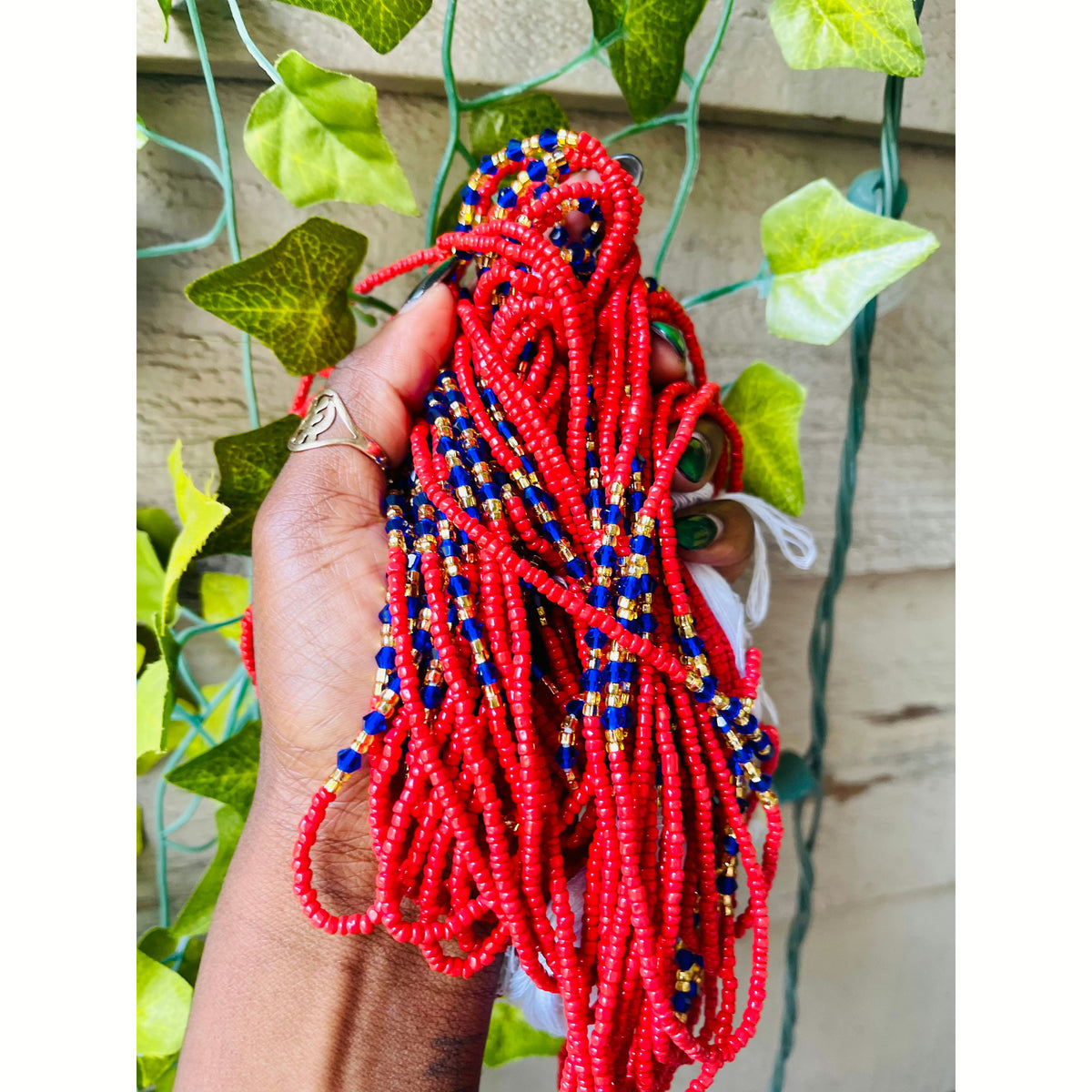 Red waist beads sale