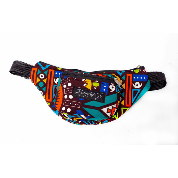 Makossa teal Fanny pack