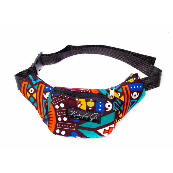 Makossa teal Fanny pack