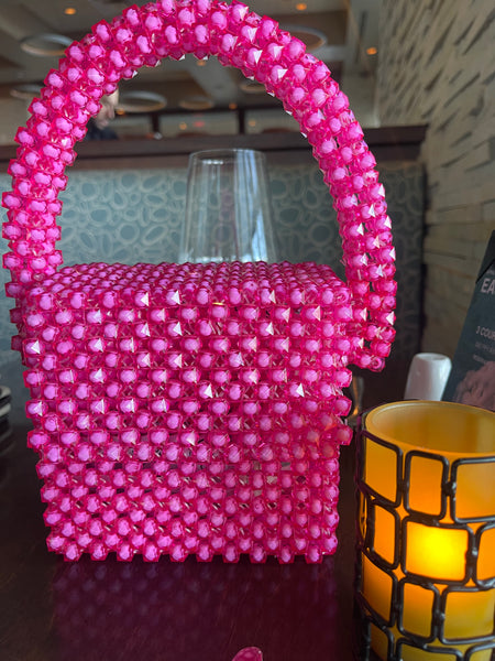 Pink Sugar Beads Bag
