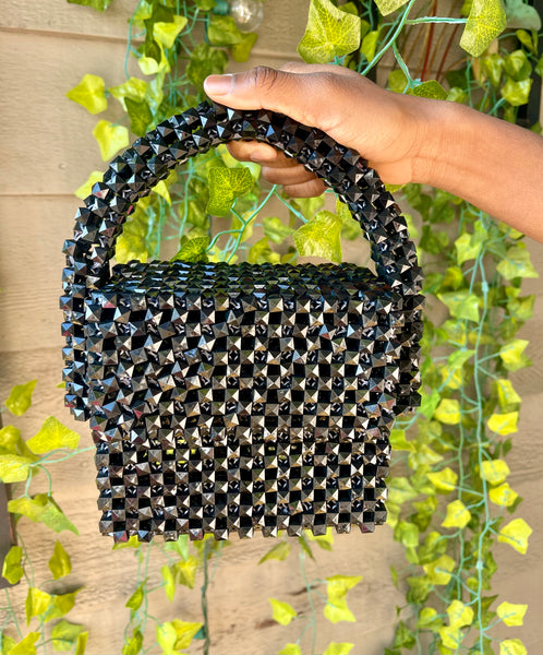 Black Sugar Beads Bag